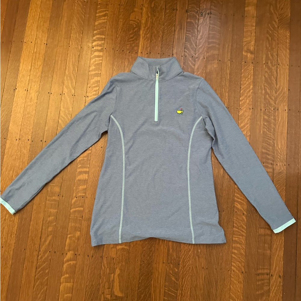 Gray Long Sleeve Pullover with master Logo